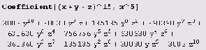  Coefficient 