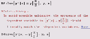  ,  DSolve  