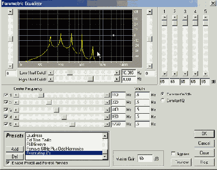 Parametric Equalizer   