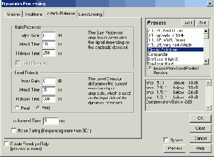 Dynamic Range Processing    
